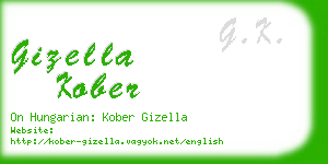 gizella kober business card